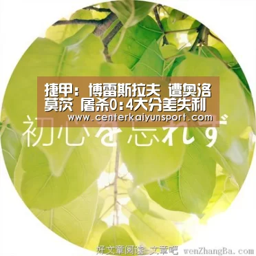 捷甲: 博雷斯拉夫 遭奥洛莫茨 屠杀0:4大分差失利_KAIYUN首页(图2) 开云体育赛事